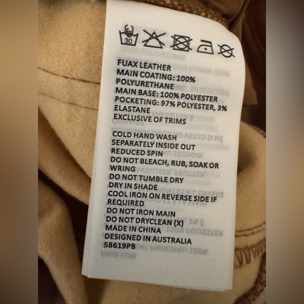 Bardot Alesi High Waist Straight Leg Faux Leather Pants - Picture 7 of 7